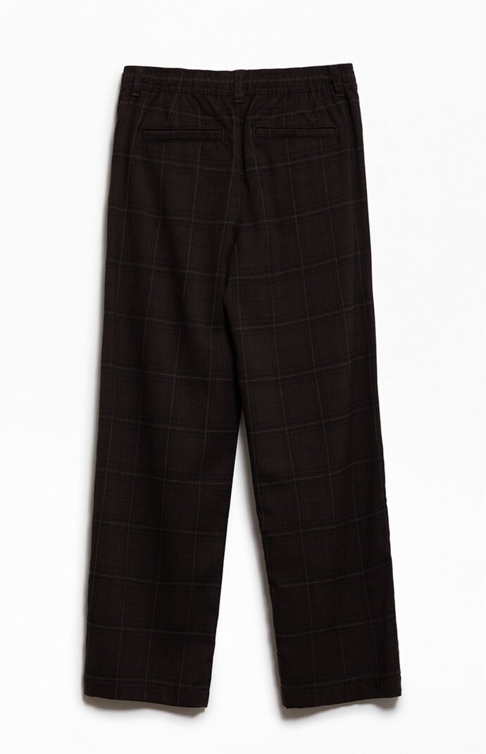 Pacsun Kids Plaid Straight Leg Trousers