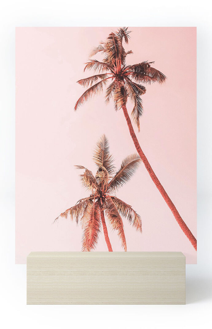 Sunset Palm Trees Mini Art Print