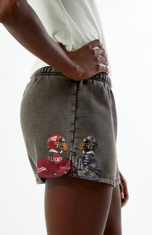 Bud Bowl Vintage Slim Sweat Shorts image number 2