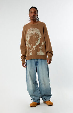 Renaissance Printed Crew Neck Sweater image number 4