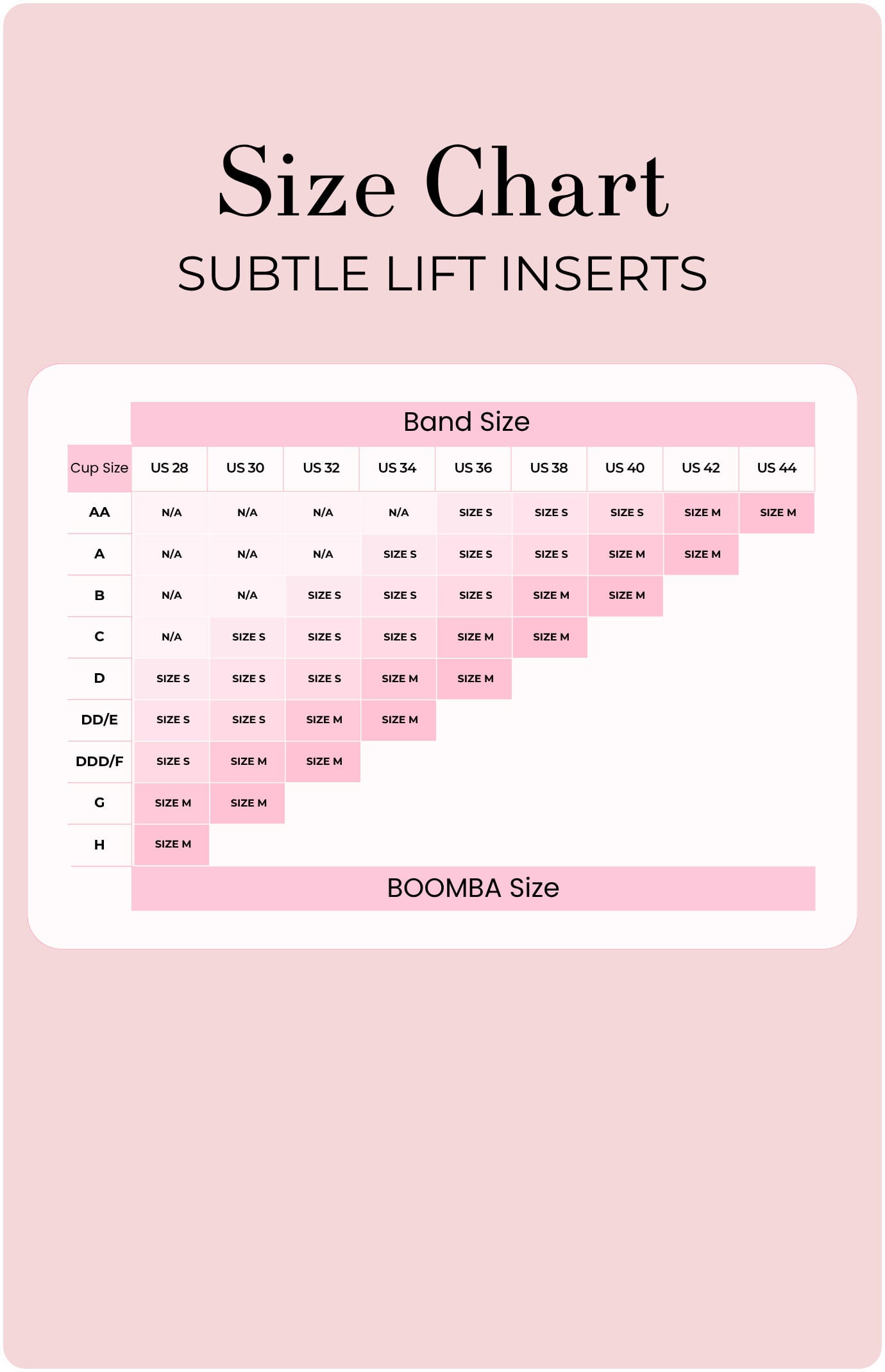 BOOMBA Subtle Lift Inserts