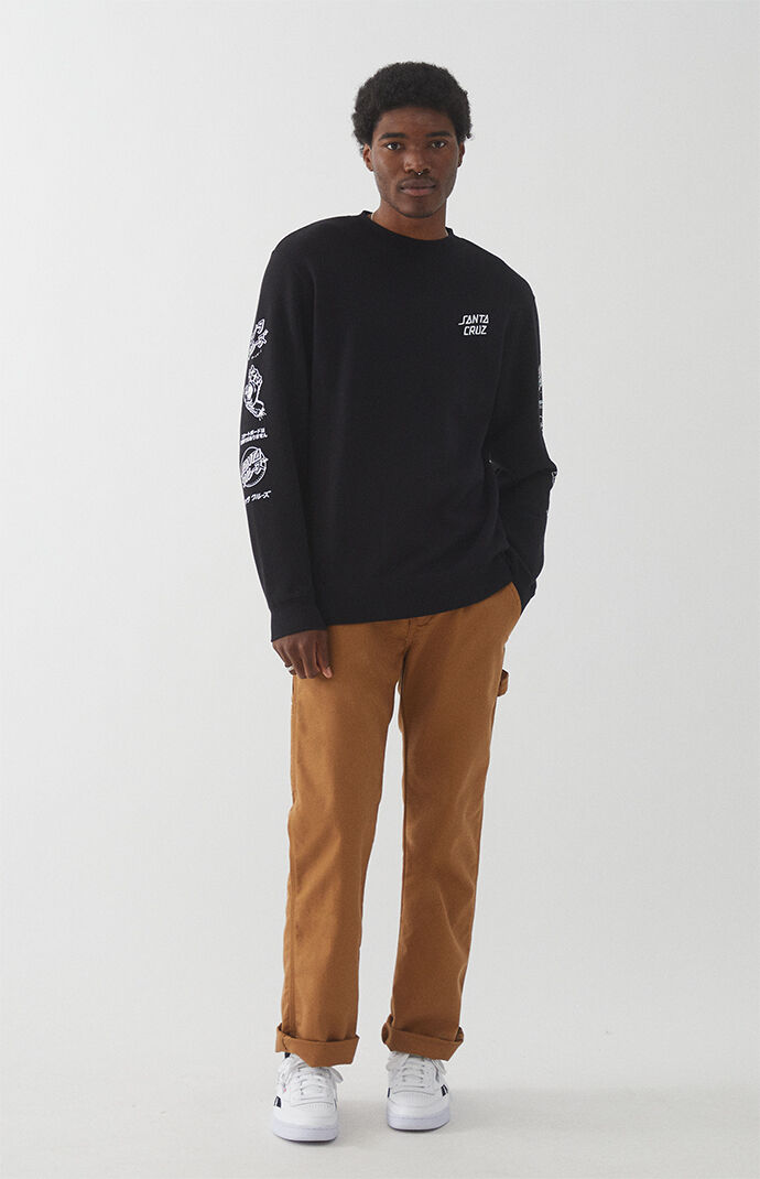 Mixed Up Crew Neck Sweatshirt