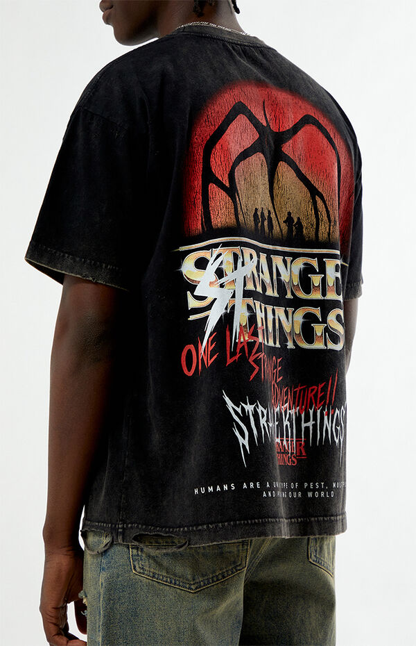 Netflix x Stranger Things Adventure Ripped TShirt Pacsun