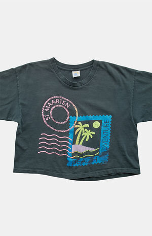 '90s St. Maarten Cropped T-Shirt image number 3