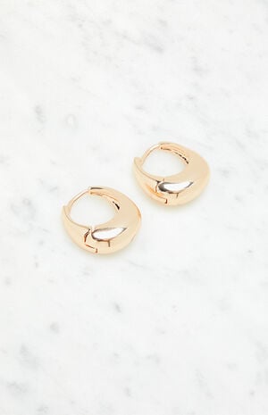Gold Hoop Earrings image number 2