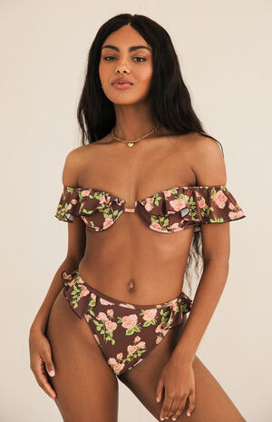 Poppi High Waisted Cheeky Bikini Bottom image number 1