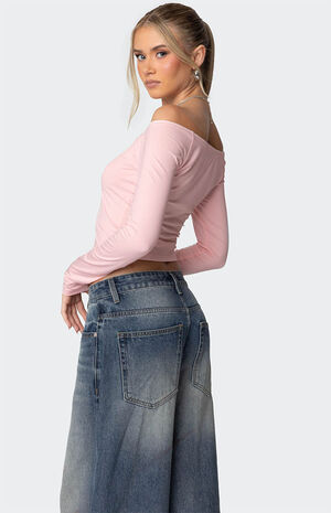 Tahlia V Neck Off Shoulder Top image number 5