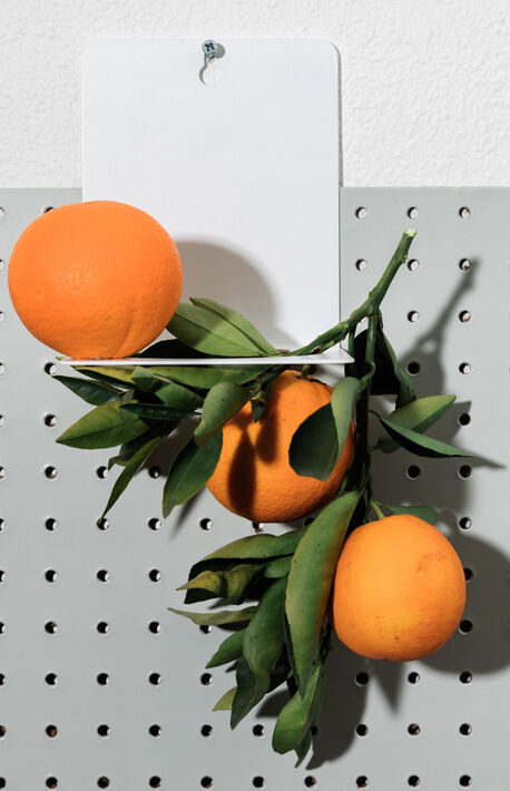 White Sheet Metal Wall Planter