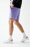 Purple Essential Sweat Shorts Purple Essential Sweat Shorts image number null