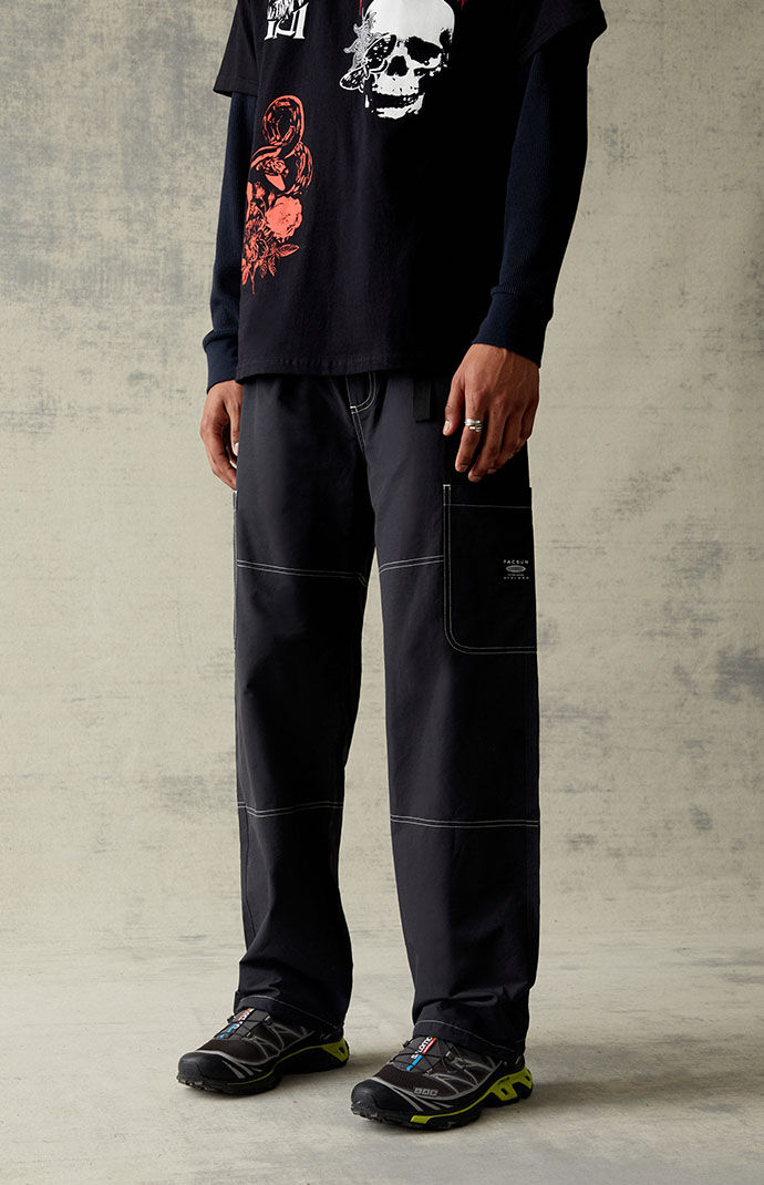 PacSun Black Technical Baggy Cargo Pants | PacSun