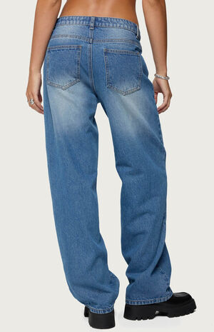 Rorie Mid Rise Straight Leg Jeans image number 3