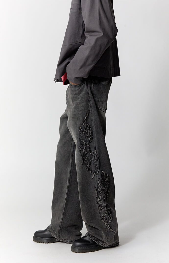 Pacsun Blake Extreme Baggy Jeans Cyber Black | Pacsun