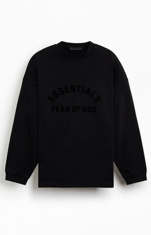 Jet Black Long Sleeve T-Shirt image number 1