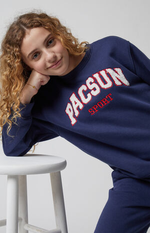 Chenille Logo Crew Neck Sweatshirt image number 3