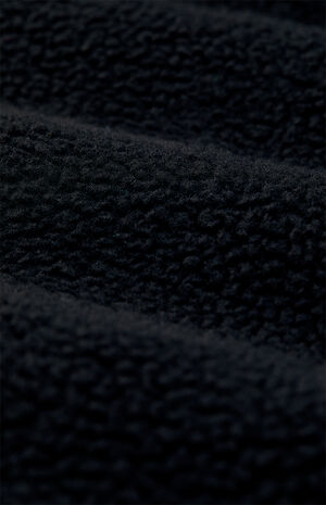 Essentials Jet Black Polar Fleece Crew Neck Sweatshirt image number 7