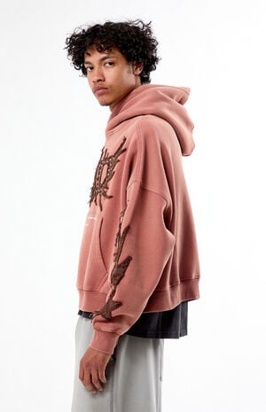 Void Raw Applique Cropped Hoodie image number 3