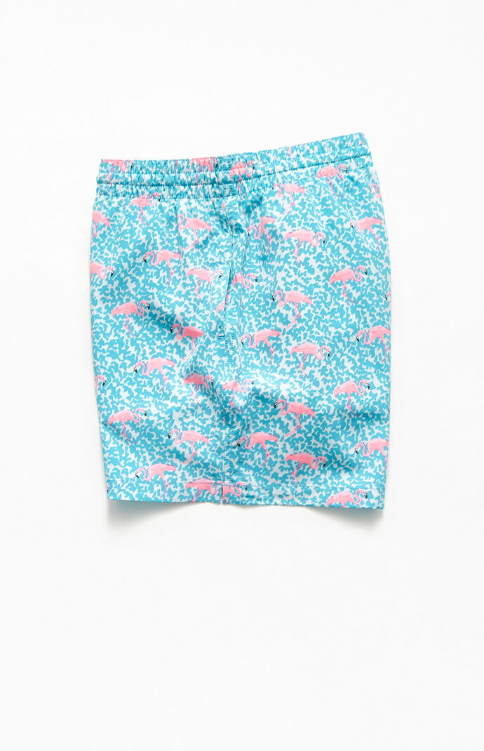 Domingos Are For Flamingos 15" Swim Trunks