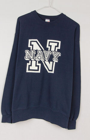 Upcycled Navy Sweatshirt image number 2