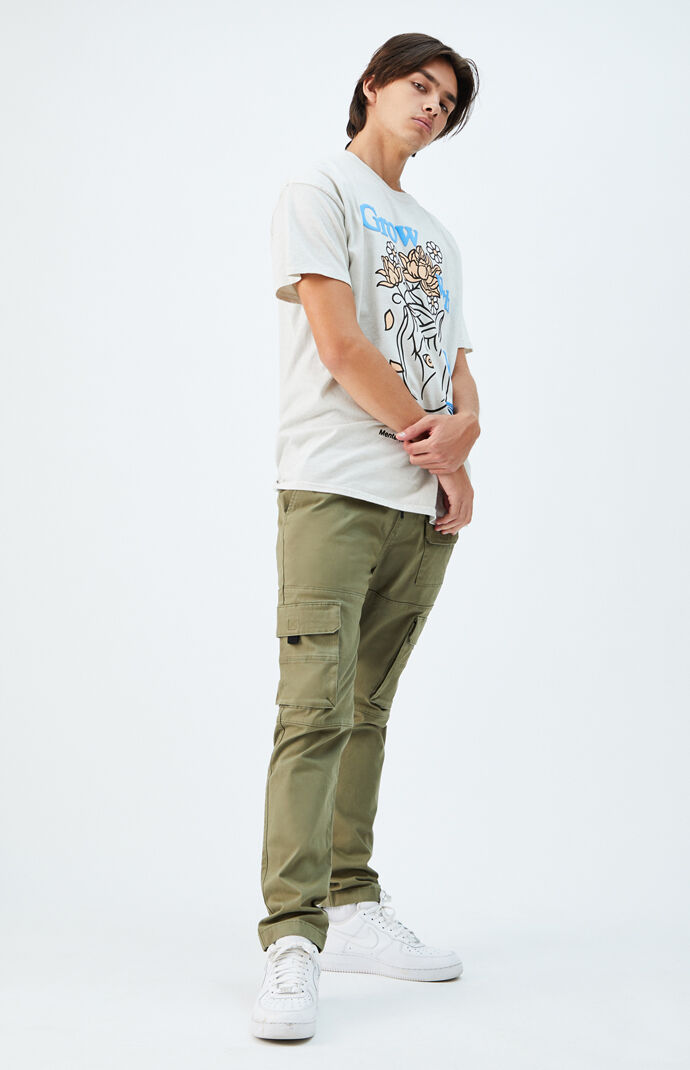 pacsun stacked skinny cargos