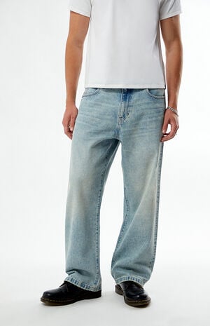 by Pacsun Light Wash Baggy Jeans image number 1