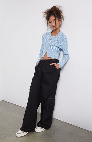 Uptown Keyhole Collared Cardigan image number 4