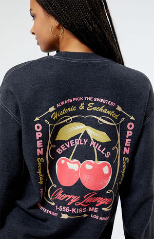 Beverly Hills Cherry Crew Neck Sweatshirt image number 3