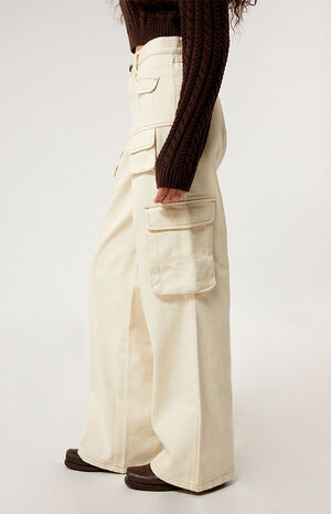 Vanilla Mid Rise Baggy Cargo Pants image number 3