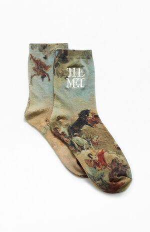 x PacSun Allegory of the Planets & Continents Crew Socks image number 2