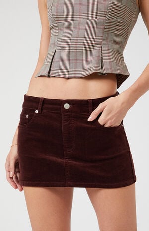 Stretch Corduroy Mini Skirt image number 3