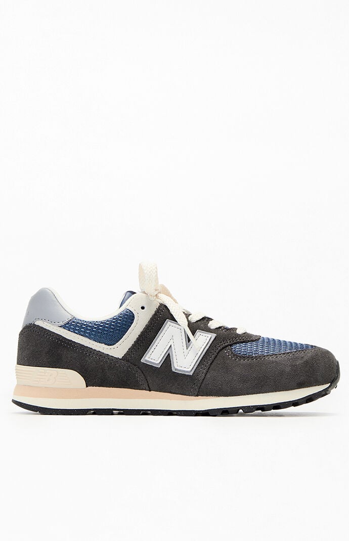 New Balance Kids Black 574 Shoes - Size 4.5