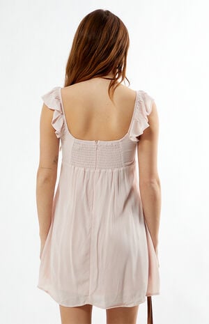 Keyhole Babydoll Mini Dress image number 5