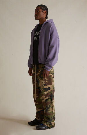 Lavender Heavy Fleece Full Zip Hoodie image number 6