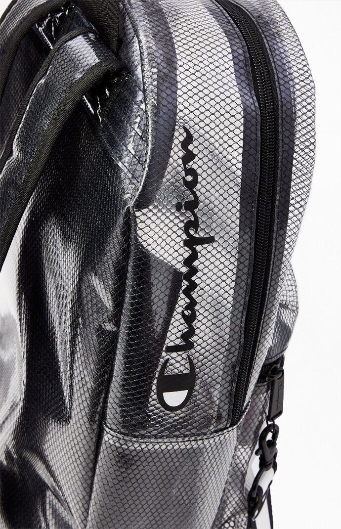 champion supercize clear iridescent backpack