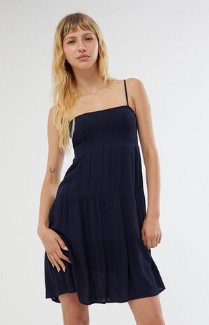 Smocked Tiered Babydoll Dress image number 2