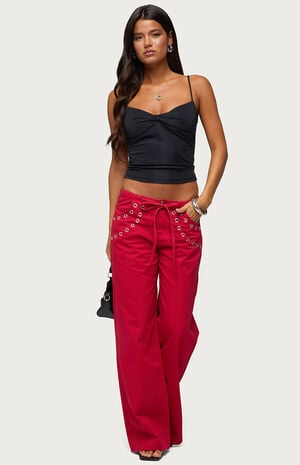 Kala Grommet Low Rise Baggy Jeans image number 5