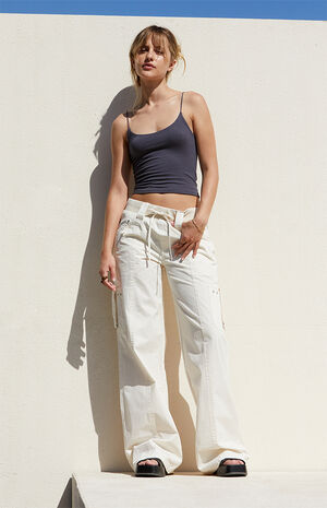 Bone Low Rise Baggy Flare Pants image number 1