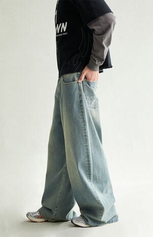 Ryder Ultra Baggy Jeans Medium Blue Tinted image number 4