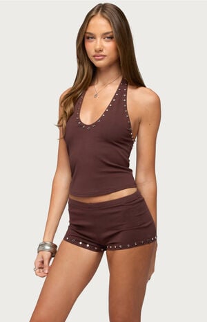 Ariadna Studded Halter Top image number 2