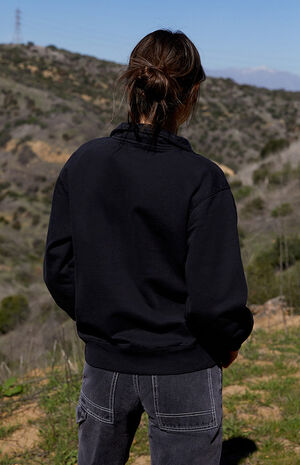 Black Half-Zip Sweatshirt image number 4