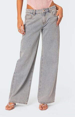Bow Pocket Relaxed Jeans image number 3