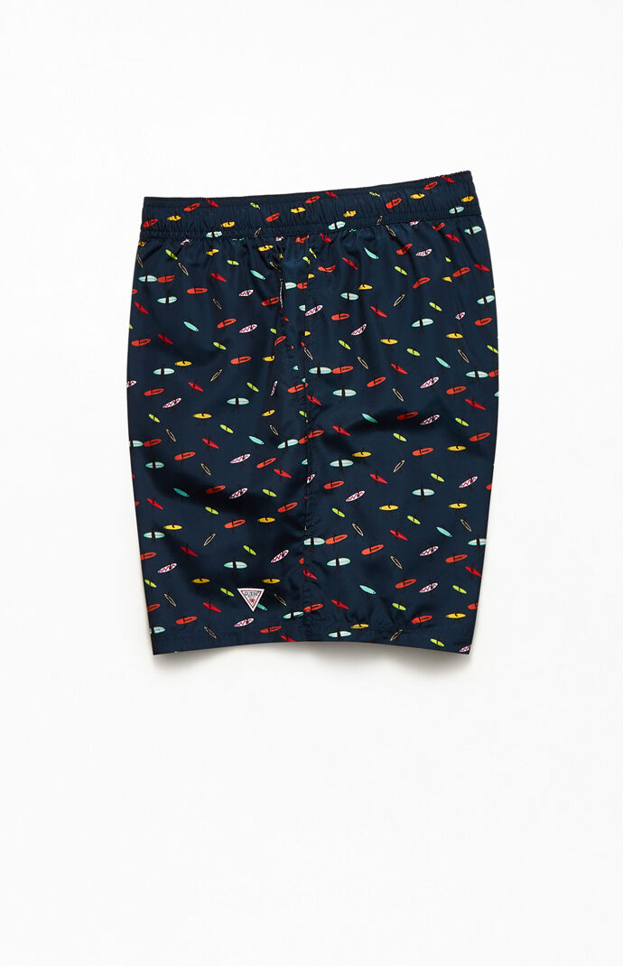 Surf Print 16" Swim Trunks