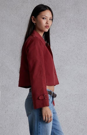 Cropped Trench Coat image number 3