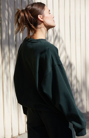 John Galt Green Erica Boston Crew Neck Sweatshirt | PacSun