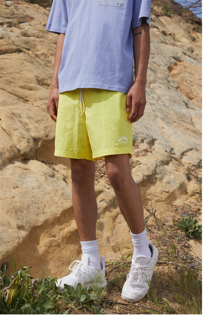 Collegiate Solid Swim Trunks