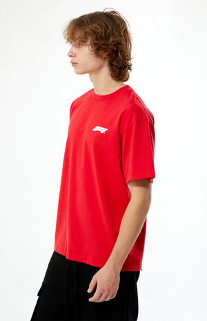 x Wildside Yohji Yamamoto x PacSun Red Motion T-Shirt image number 4