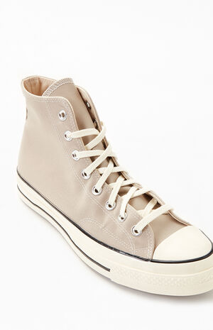 Beige Chuck 70 High Top Shoes image number 6