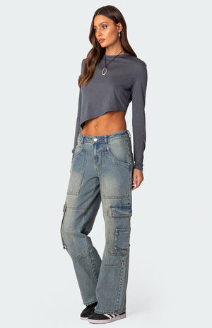 Asymmetric Long Sleeve T-Shirt image number 3