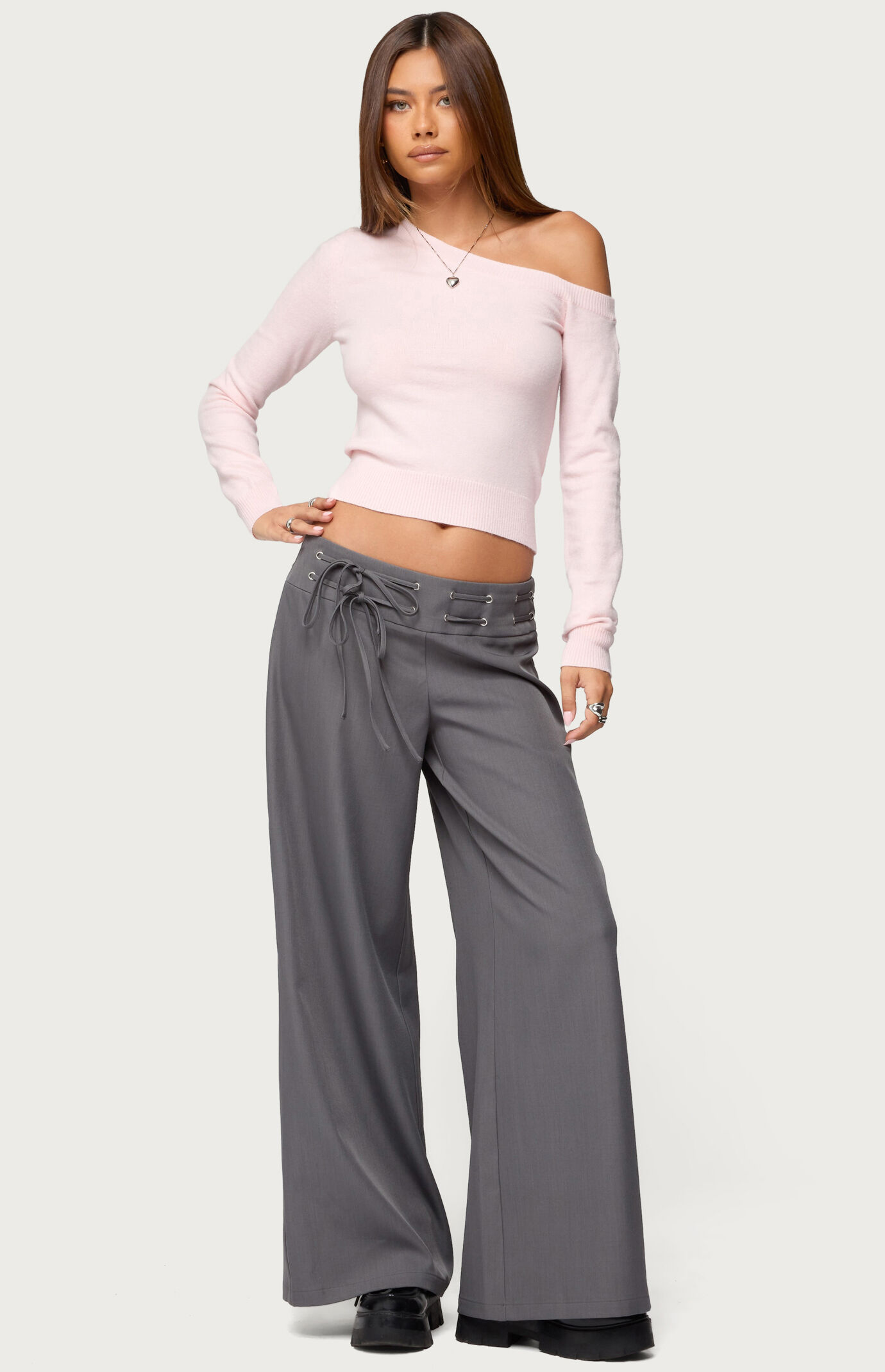 Edikted Mayson Off Shoulder Knit Top