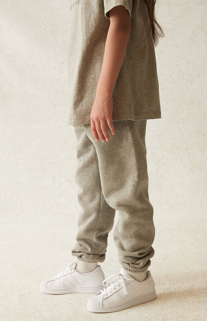 Essentials Heather Oatmeal Sweatpants