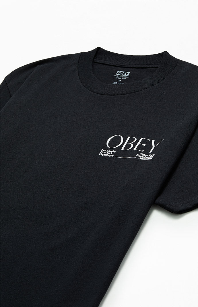 Tシャツ・カットソー Obey Bouquet Classic T-Shirt Black POPPIES CLASSIC T-SHIRT – OBEY CLOTHING